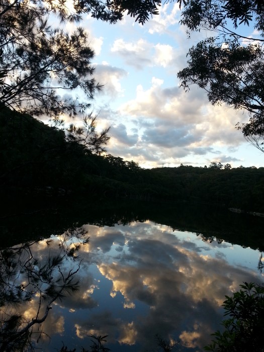 sunset over middle harbour creek